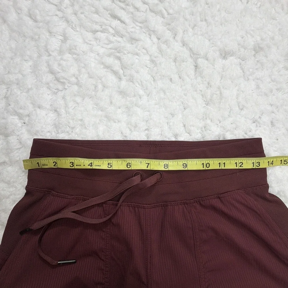 Lululemon Dance Studio Full Length Jogger Pants Women's Sz 4 Red Merlot Joggers